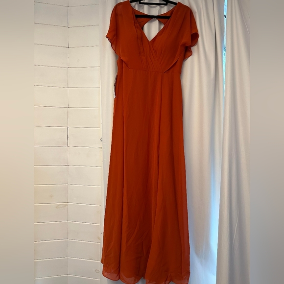 Azazie Paprika Bridesmaid Dress - Picture 2 of 8